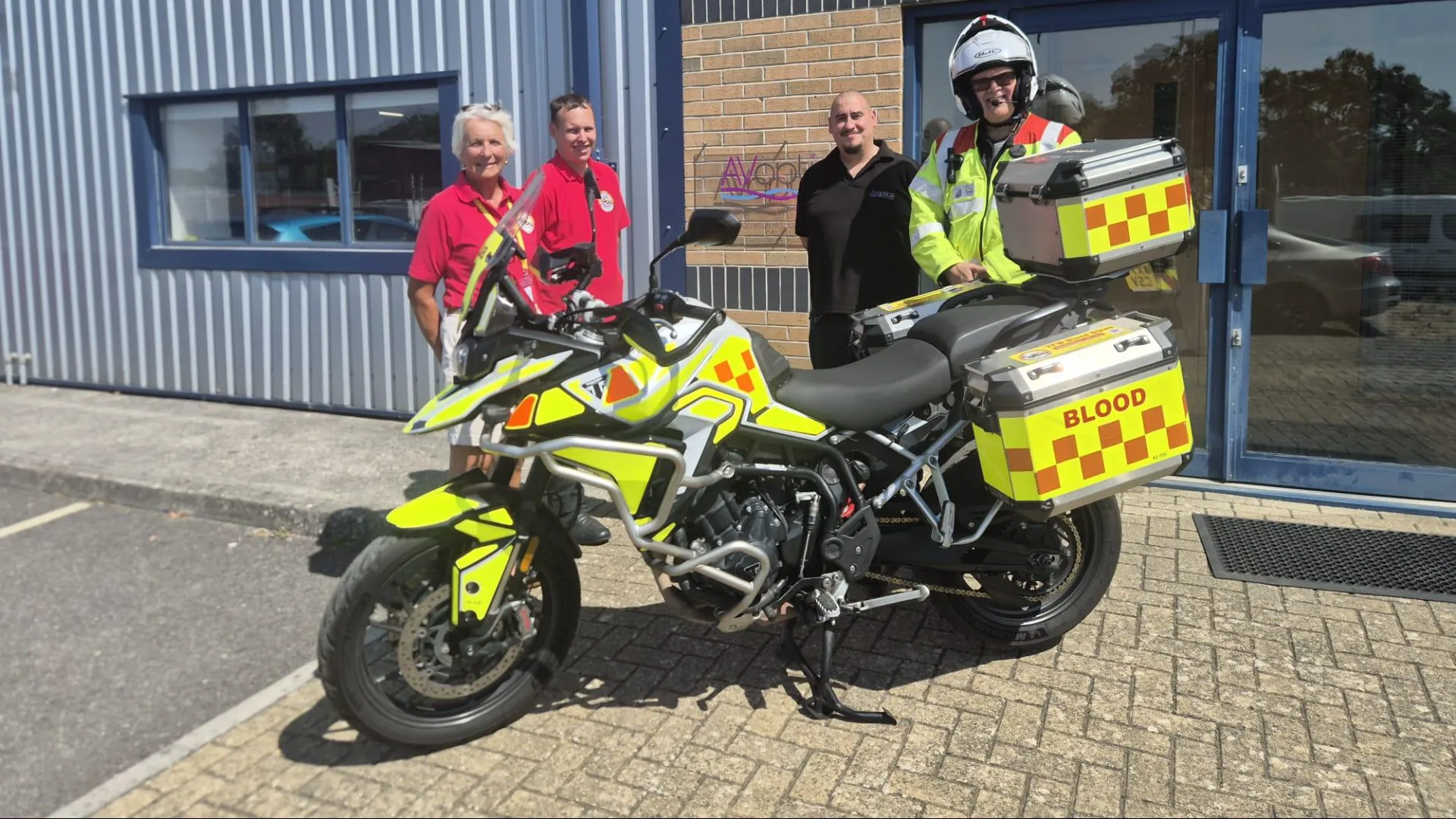 Support for Yeovil Freewheelers Blood Bikes